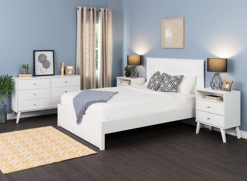 Milo 6-Drawer Dresser - White