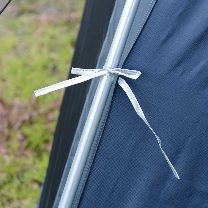 Outsunny 12' X12' X 7' 5-8 Persons Portable Outdoor Camping Tent Water Resistant Shelter Hiking Pop 