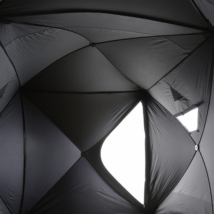 Outsunny 5-8 Person Pop-up Ice Fishing Shelter Tent, Black