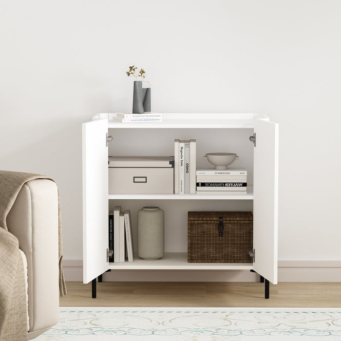Abbey Modern 32\" Accent Cabinet in White 