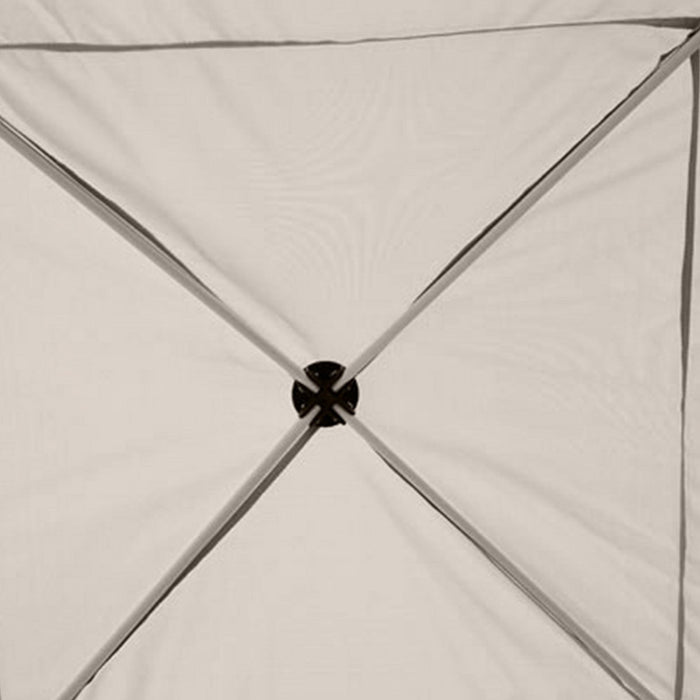 Outsunny 10' X 10' Pop Up Canopy Tent, Foldable Party Tent With Breathable Mesh Sidewalls, Easy Heig
