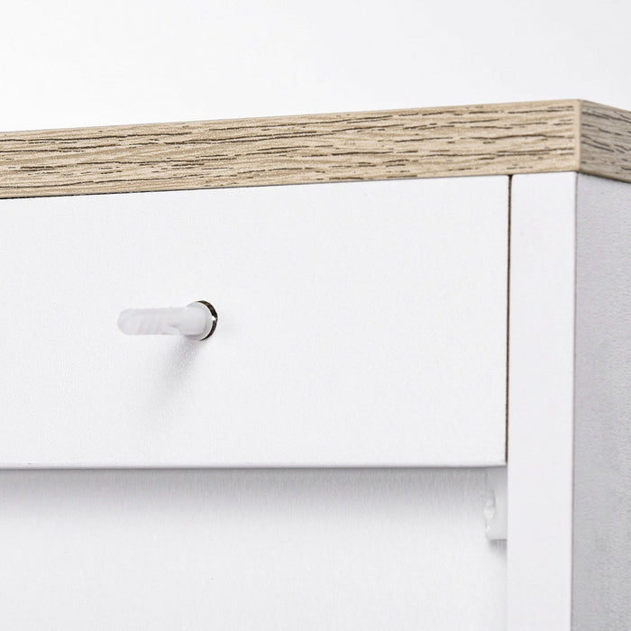HOMCOM Modern Sideboard Buffet Cabinet with Adjustable Shelves White