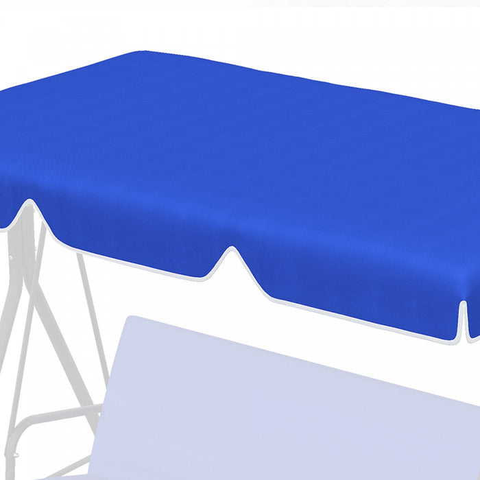Outsunny 2 Seater Swing Canopy Replacement, Outdoor Swing Seat Top Cover, Uv50+ Sun Shade (canopy On
