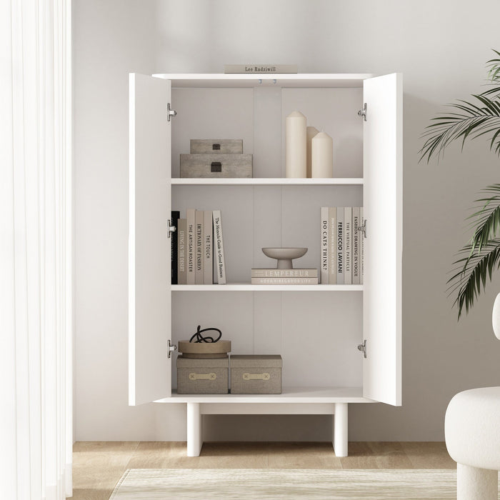 Ella Modern 32\" Accent Cabinet in White 