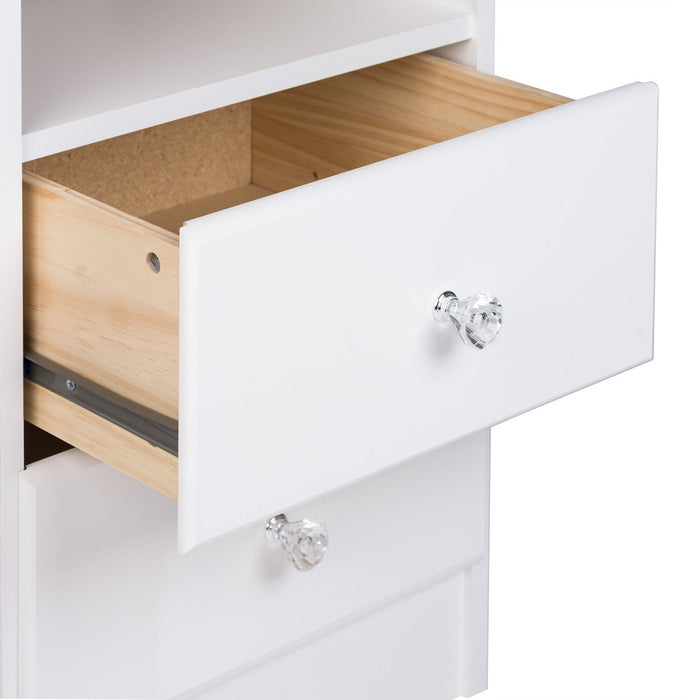 Astrid Kids 2-Drawer Nightstand - White