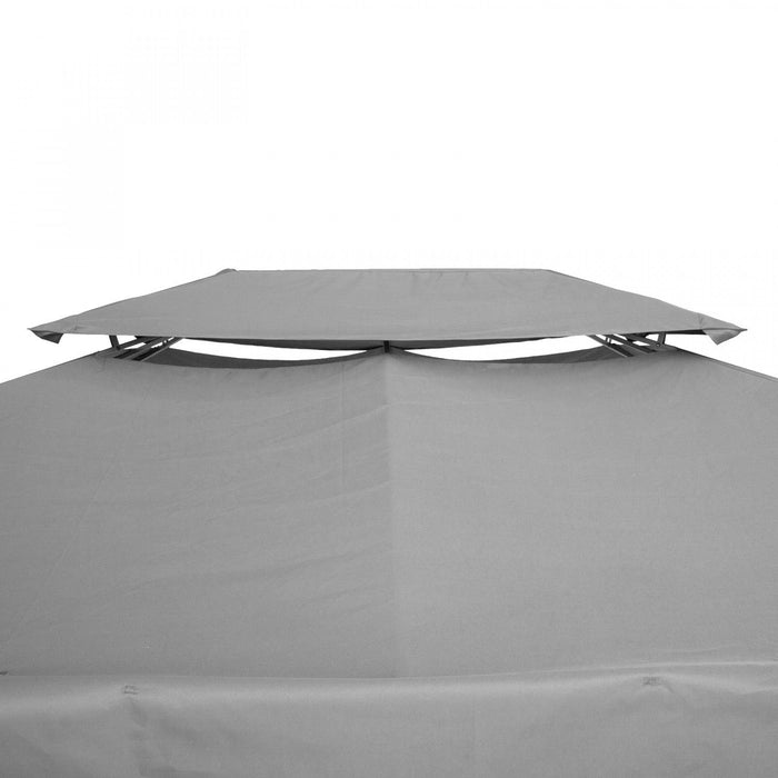 Outsunny 13.1' X 9.8' Gazebo Replacement Canopy 2 Tier Top Uv Cover Pavilion Garden Patio Outdoor, L
