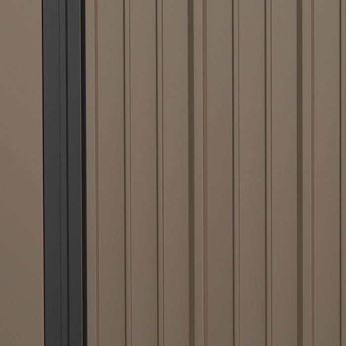 Outsunny 5' X 3' Outdoor Storage Shed, Steel Garden Shed With Single Lockable Door, Tool Storage Hou