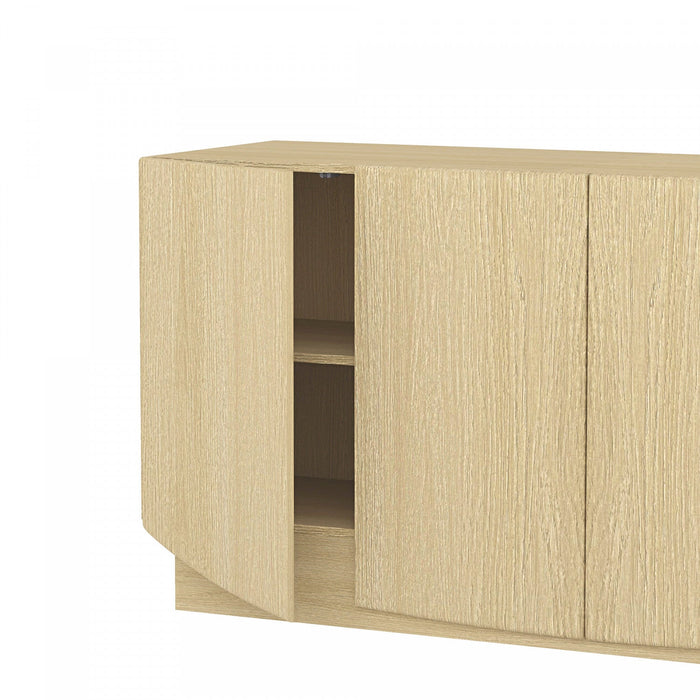 Ardea Contemporary 60\" Sideboard in Natural Oak Buffet 