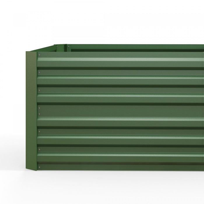 Outsunny Raised Garden Bed, 71\" X 35\" X 23\" Galvanized Steel Planters For Outdoor Plants With Multi-