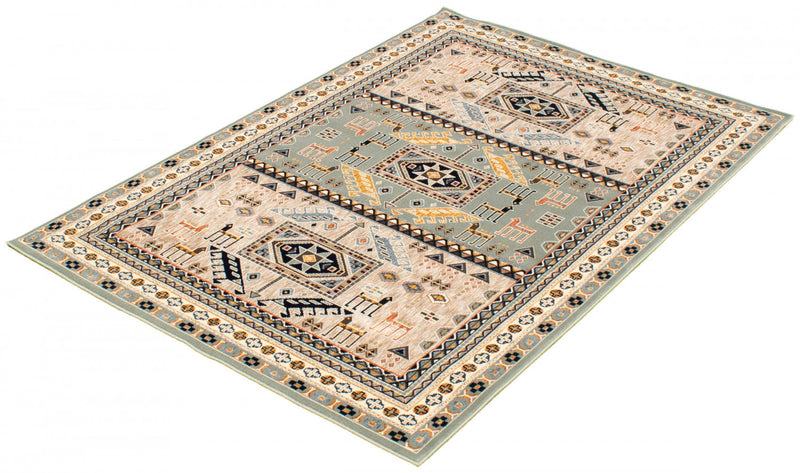 Quincy Teal Area Rug - 5'3\" x 7'3\"