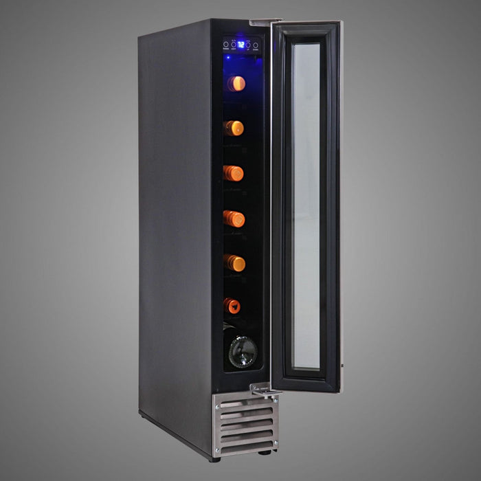 Koolatron 7 Bottle Built-In Compressor Wine Cellar Stainless Steel