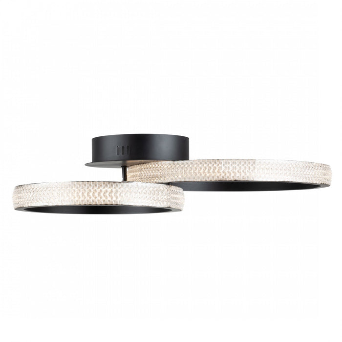 Nova 30 W LED Black Flush Mount
