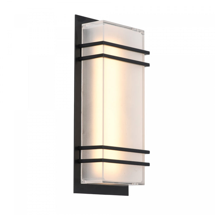 Sausalito 15 W LED Black Outdoor Wall Light II 