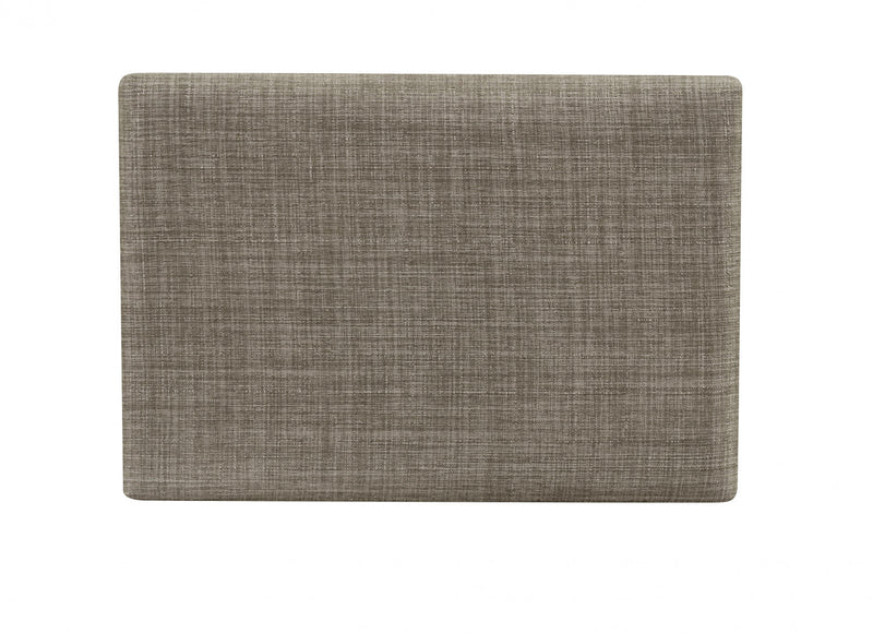 Claridge Linen-Look Fabric Backless Saddle Counter-Height Stool - Dark Brown