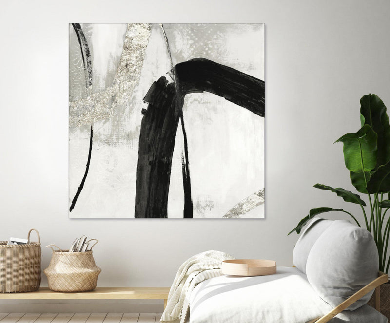 \"Black Ink Ii\" Giant Art 54x54 Wall Art