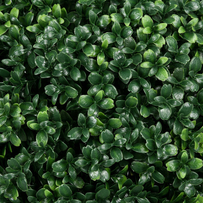 HOMCOM Set of 2 Artificial Boxwood Topiary Trees with Ground Stakes