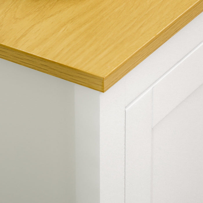 HOMCOM Storage Cabinet, Buffet Cabinet, Sideboard with Doors, White