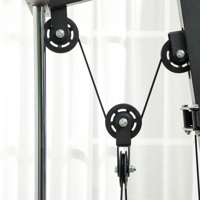 Soozier Multi-functional Home Gym Workout Equipment With Leg Press Machine