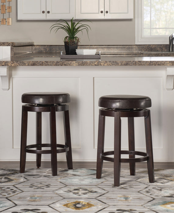 Maya Faux Leather Counter-Height Stool - Brown