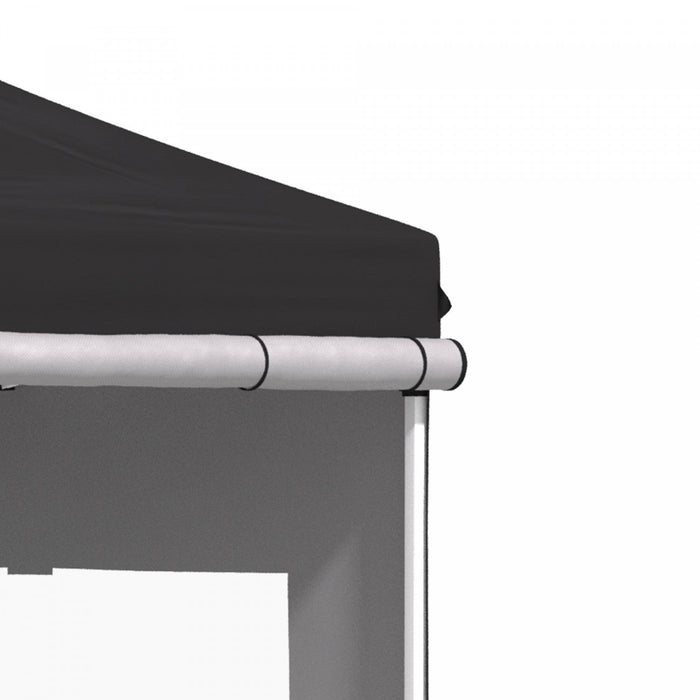 Outsunny 10' X 10' Pop Up Gazebo, Instant Canopy Tent Sun Shelter With Sidewalls, Wheeled Carry Bag 