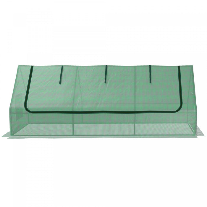 Outsunny Mini Greenhouse, 94.5\" X 35.4\" X 35.4\" House-shaped Portable Tunnel Green House With Mesh W