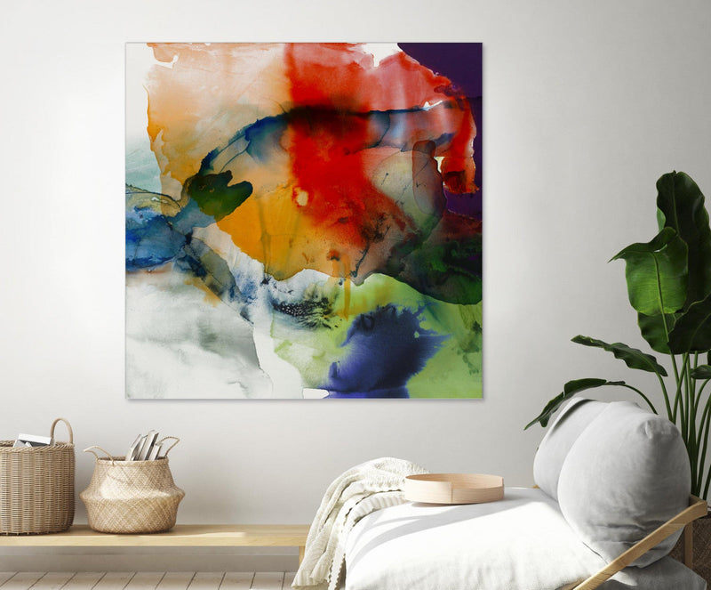 \"Vibrant Terrain I\" Giant Art 54x54 Wall Art
