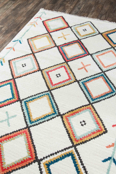 Vivi Contemporary 9'10\" x Area Rug in Multi Indoor Area Rug 