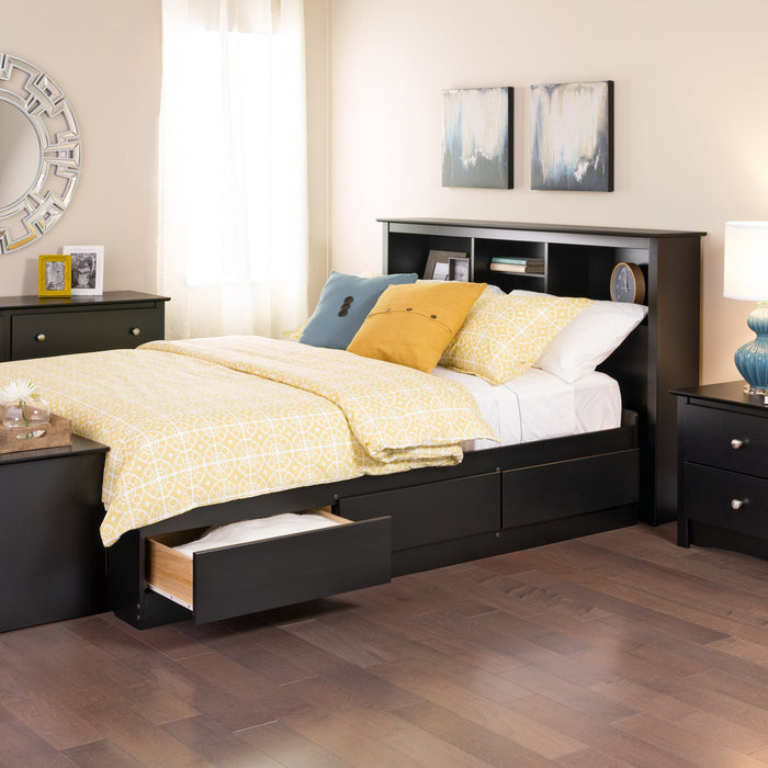 Full/Queen Bookcase Headboard - Black