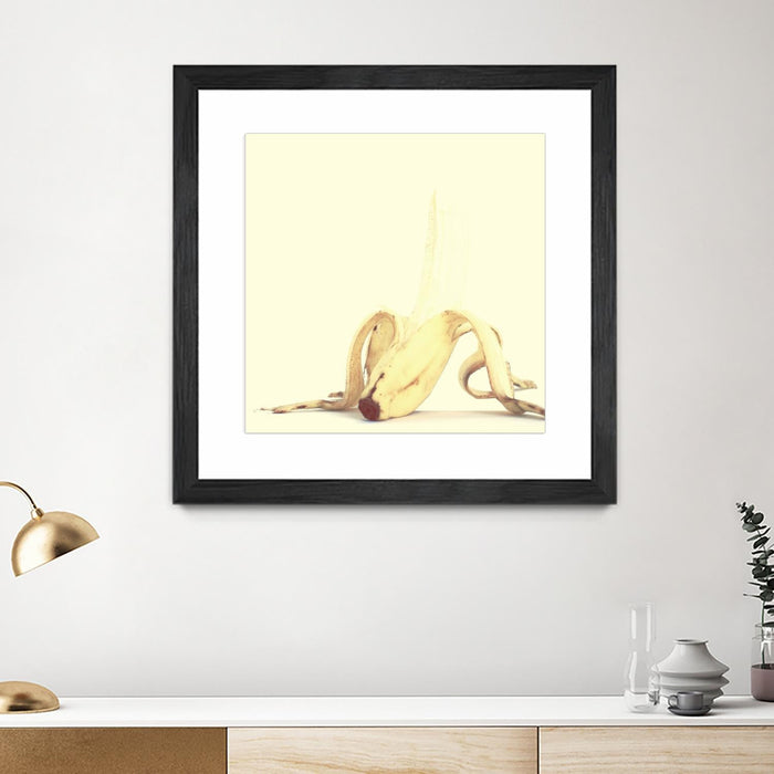 \"Banada Honey Puff\" Matted and Framed Black 30x30 Wall Art