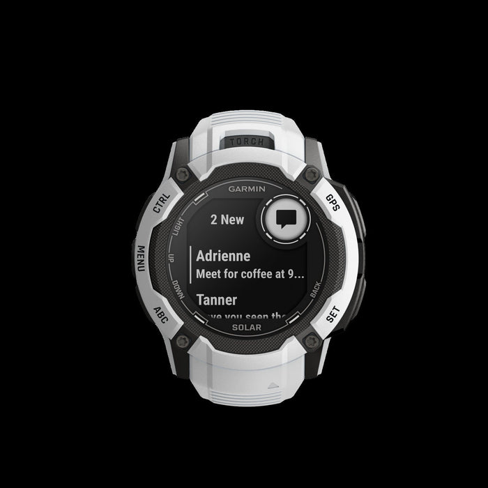 Garmin Instinct® 2x Solar Gps Smartwatch - Health & Fitness Tracking With Multi-band Gnss - Whitesto