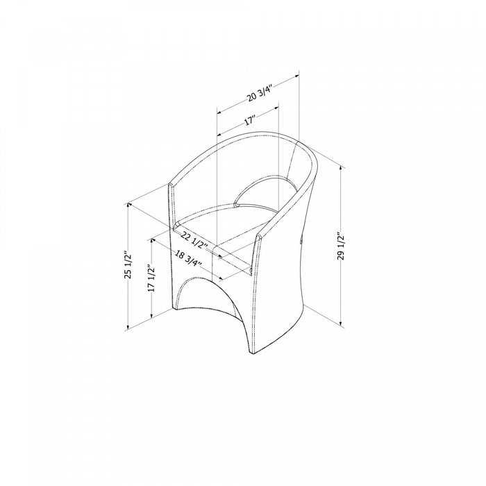 Dalya Patio Chair - Greige