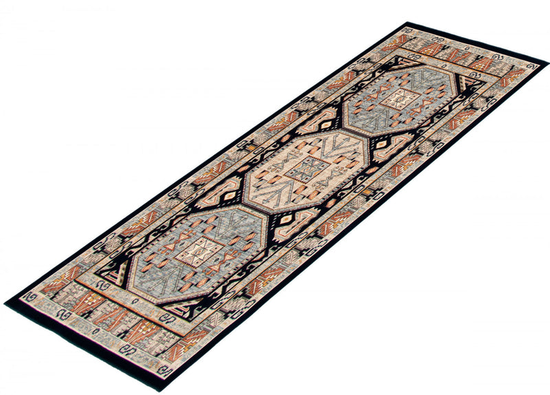 Quincy Navy-Blue Area Rug - 2'8\" x 10'0\"