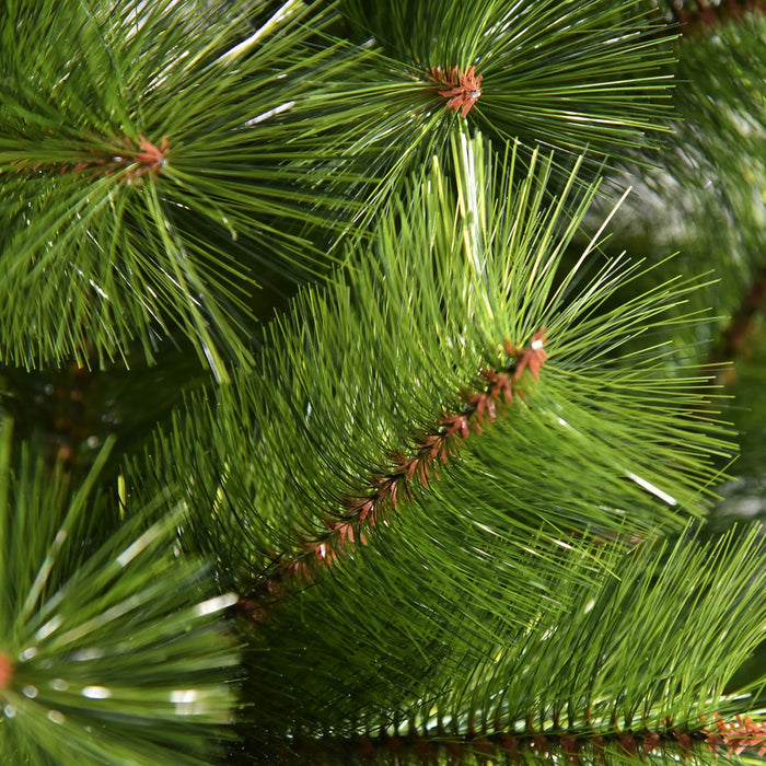 Homcom 7 Ft Artificial Christmas Tree With Realistic Branch Tips Green