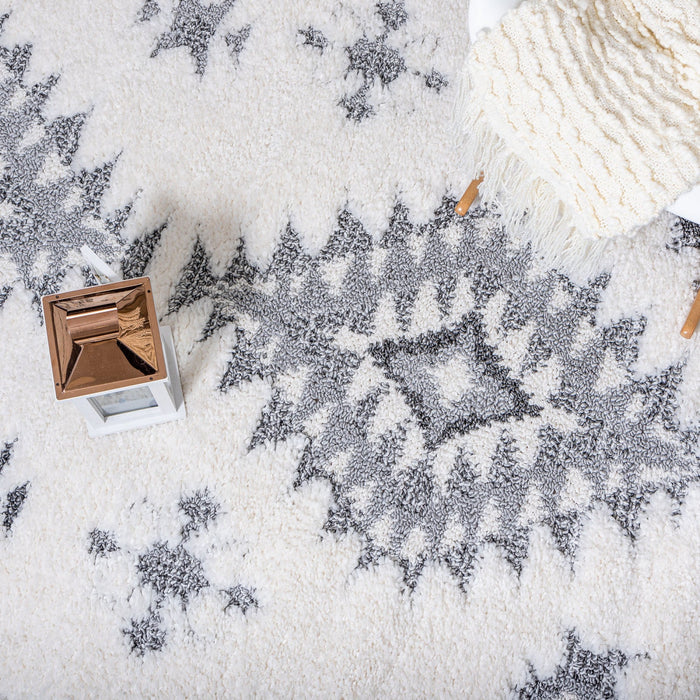 Lola Diamond Grey 3x5 Area Rug 