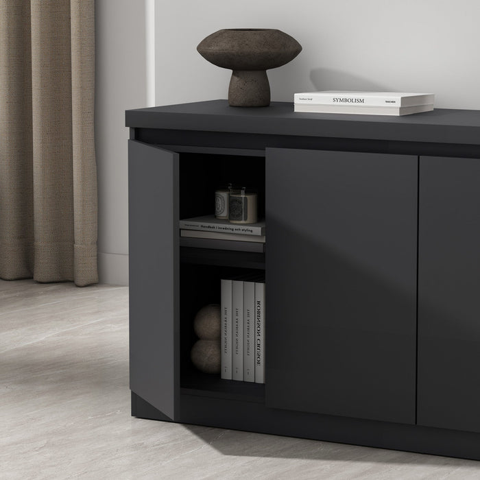 Griffin Modern 62\" Sideboard in Onyx Buffet 