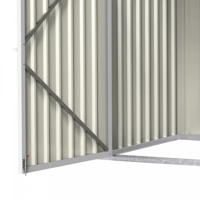 Outsunny 6x3 Ft Outdoor Storage Shed, Horizontal Garbage Can Organizer With Double Door And Lid Rubb