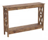 47” Console Table With 1 Shelf - Brown Reclaimed Wood 