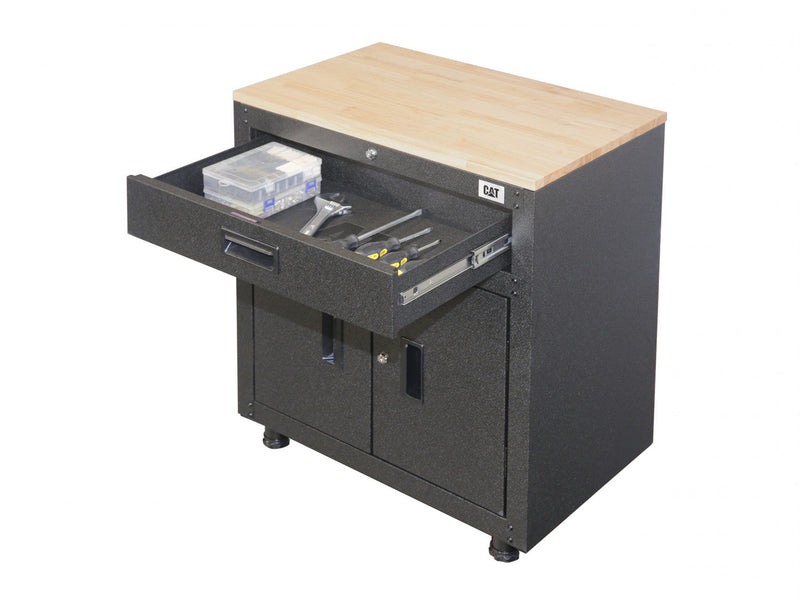 CAT® Ready To Assemble Garage Storage 28\" 1-Drawer, 2-Door Base Cabinet 