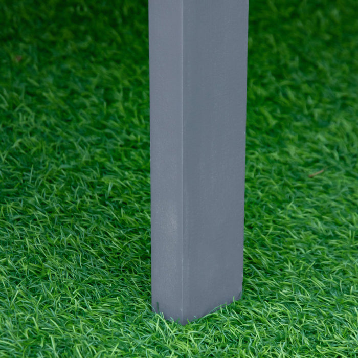 Outsunny Elevated Planter Box With Legs Wood Raised Garden Bed With Non-woven Fabric, Elevated Plant