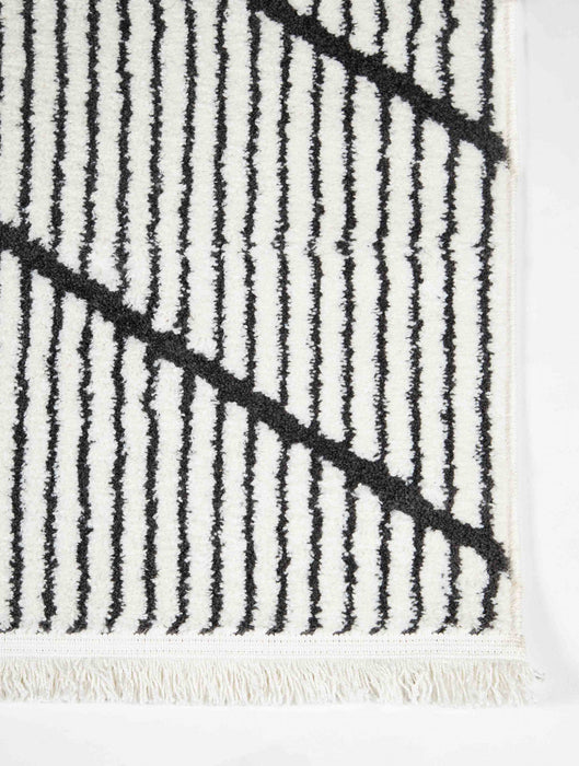 Sloane Contemporary 2'3\" x 7'6\" Runner Rug in Ivory Indoor Area Rug 