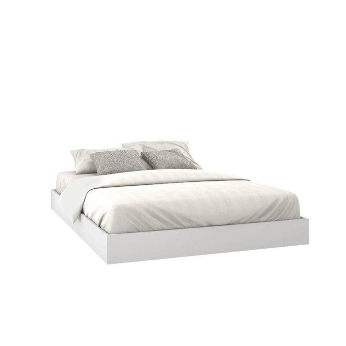 Nordika Queen Platform Bed - White 