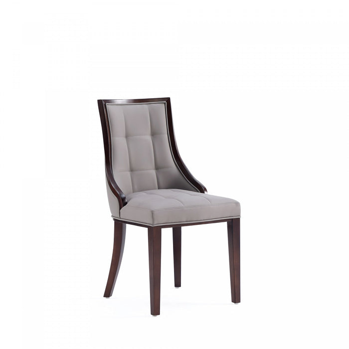 Fifth Avenue Traditional Wood Upholstered Dining Chair in Gray - Set of 4 