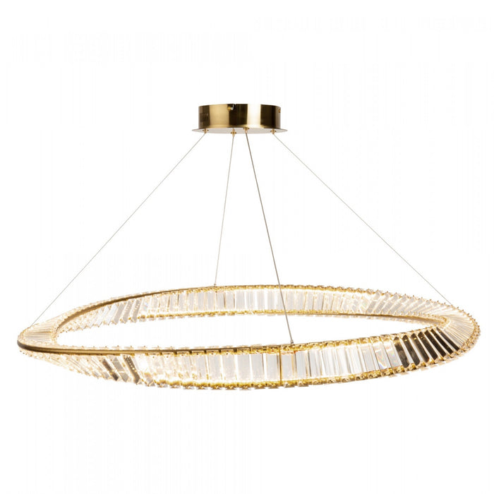Stella 60 W LED Brushed Brass Pendant 