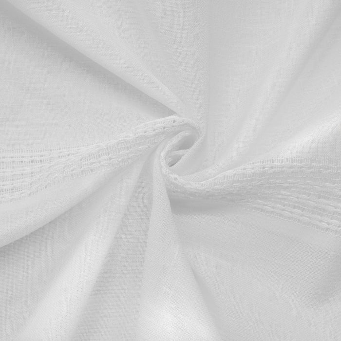 Habitat Alicante White Sheer Dual Header Curtain Panel - 52 x 95