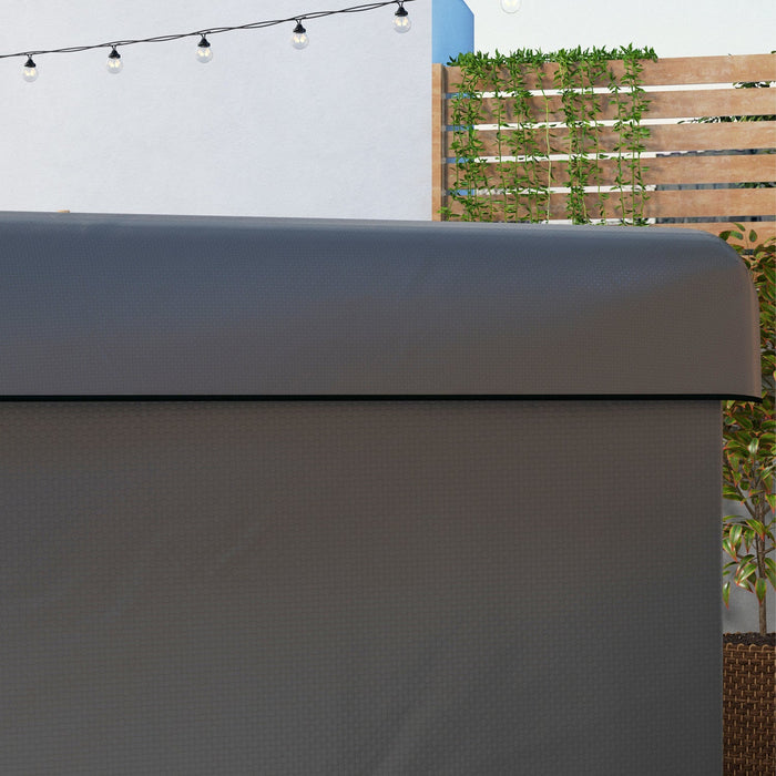 Outsunny 3-seater Patio Swing Cover, 85" X 61" X 59", Dark Grey