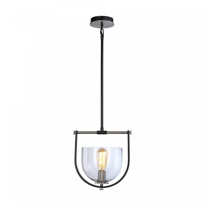 Cheshire Black & Nickel 1-Light Pendant