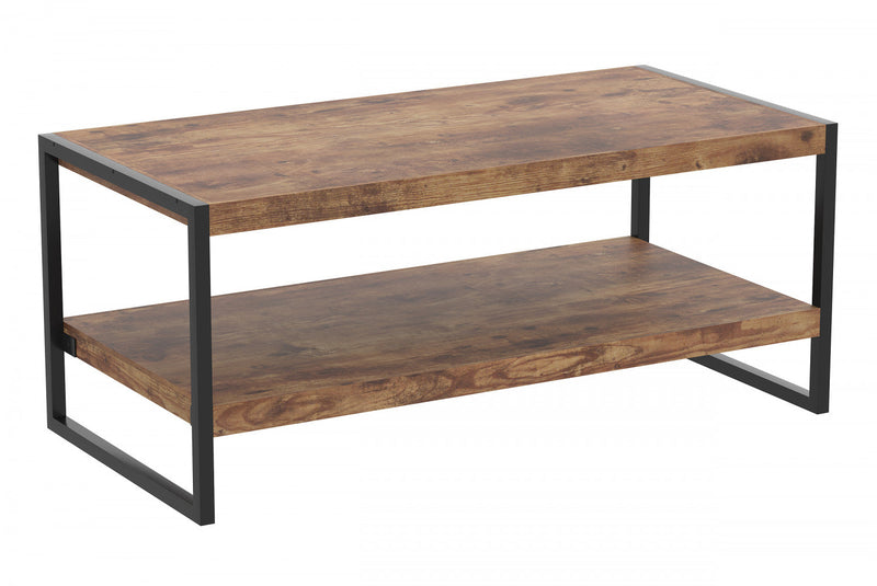 47” Coffee Table - Brown Reclaimed Wood 