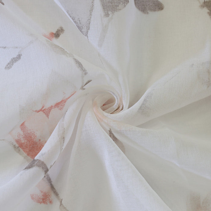 Habitat Symphony Coral Sheer Grommet Curtain Panel - 52 x 84