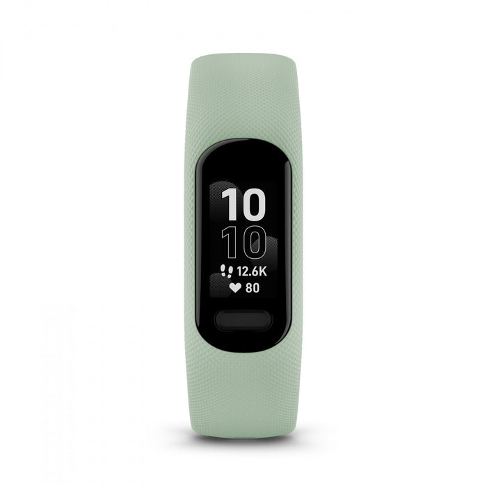 Garmin Vivosmart® 5 Gps Smartwatch - Fitness Tracker With Black Case And Cool Mint Silicone Band