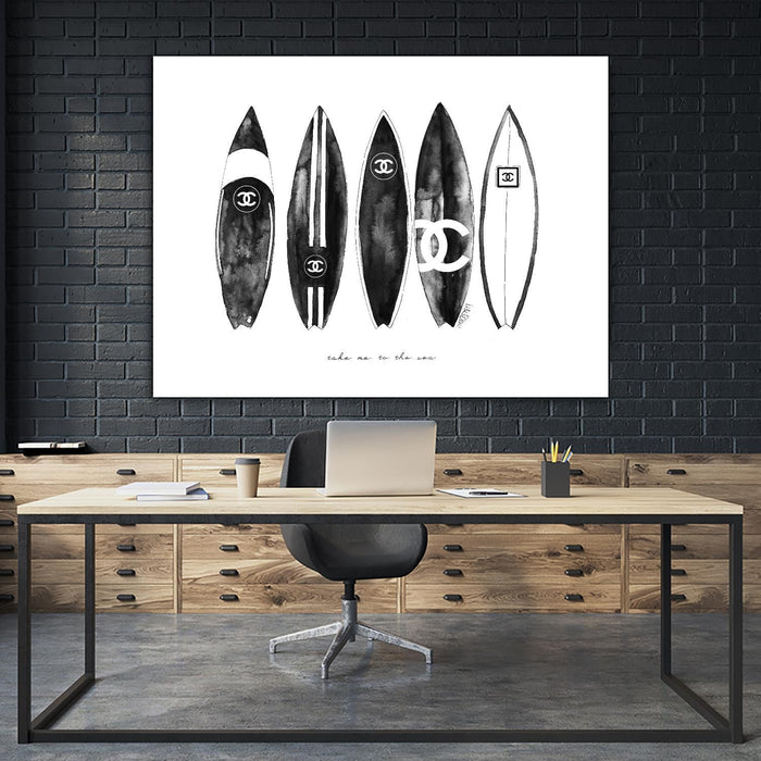 \"Surf Landscape\" Giant Art 72x54 Wall Art